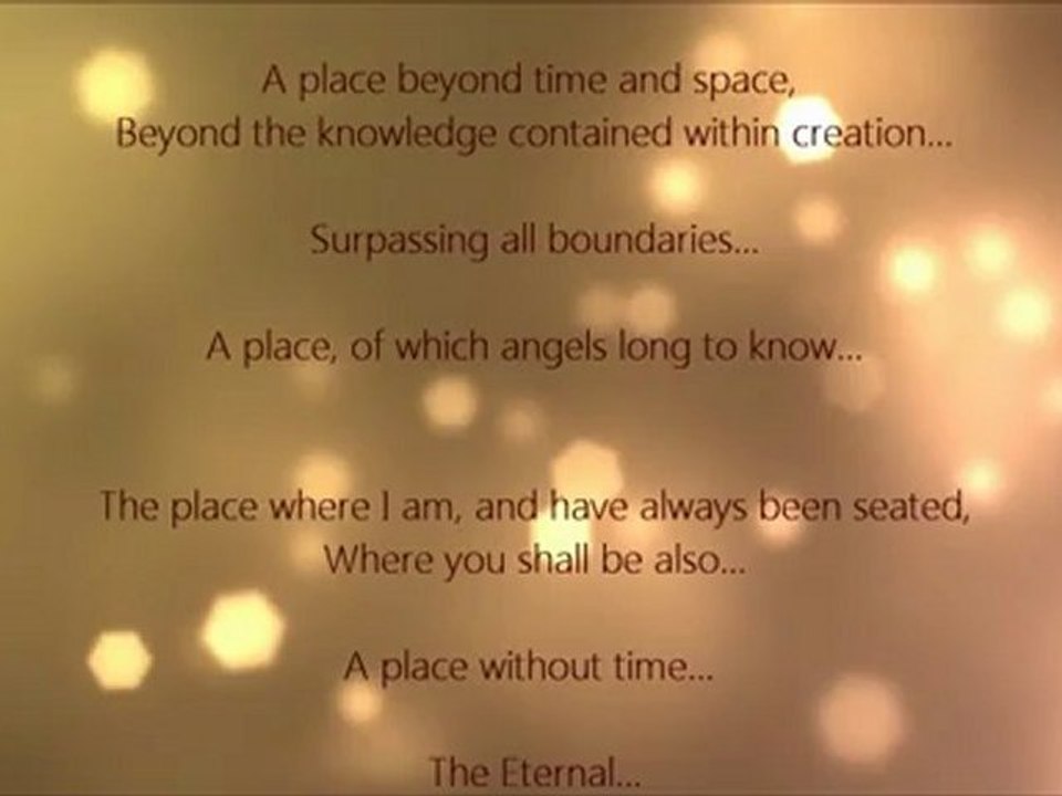 Epilogue: The Holy Place ~ TrumpetCallofGodOnline.com