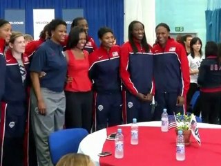 Michelle Obama praises U.S. Olympians