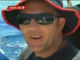Ataque de un tiburón blanco a un barco en Australia