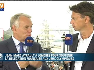 Jean-Marc Ayrault à Londres évoque les cas Nasri et Ménez
