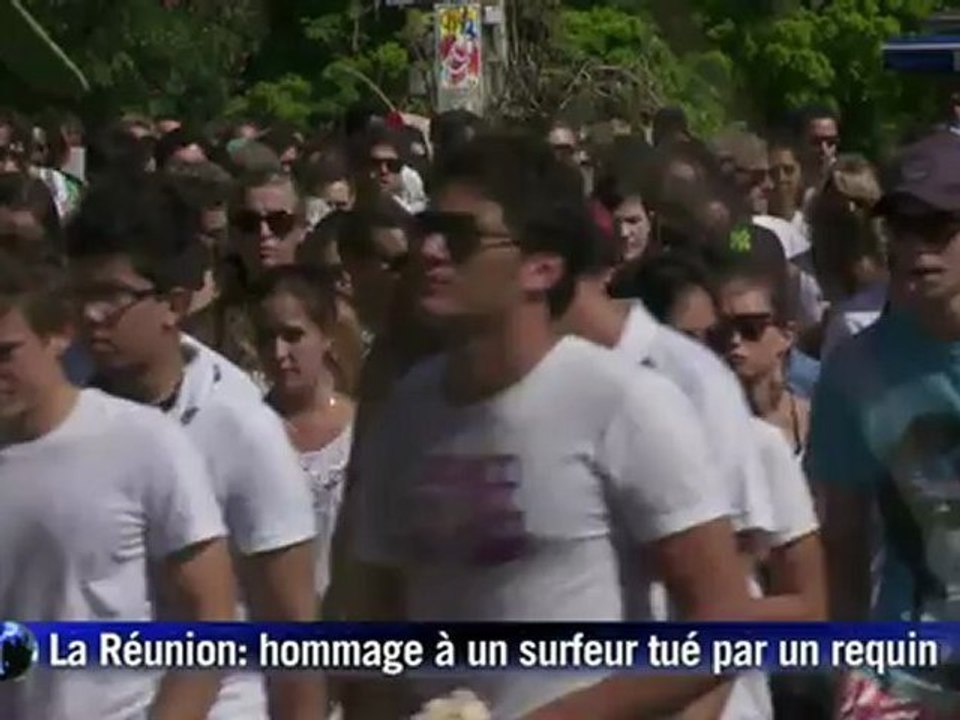 La Réunion: hommage à un surfeur victime d'un requin