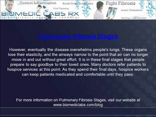 Pulmonary Fibrosis Stages video