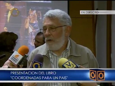 Marcelino Bisbal presenta libro Coordenas para un pais