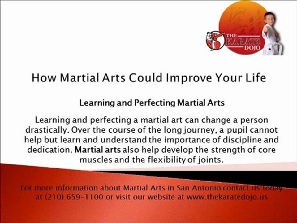 Improve Your Life With Martial Arts video