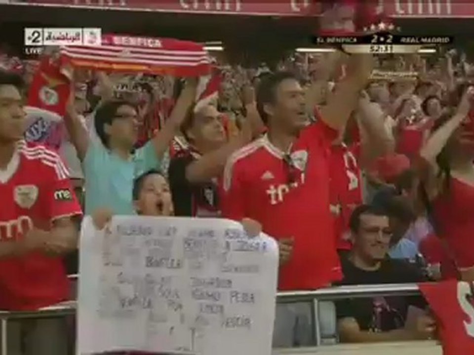 Benfica Lisbon 3 - 2 Real Madrid Goal Enzo Pérez