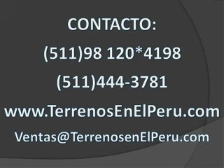 Video herunterladen: Terrenos en ventas en Lima