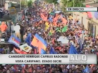 Capriles: "Aquí hay un hermano, un Presidente amigo que viene a tenderles su mano"