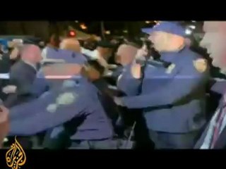 New York Wall Street protest turns violent