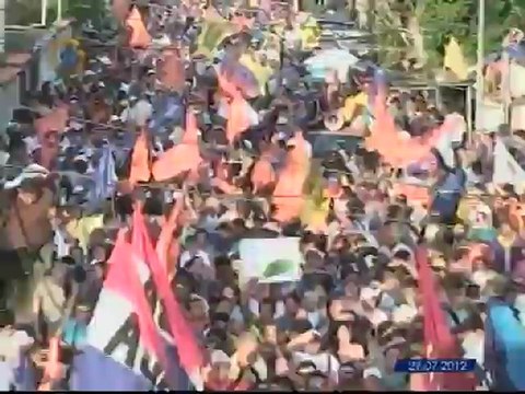 Así fue el recorrido del candidato Capriles Radonski este viernes en Sucre