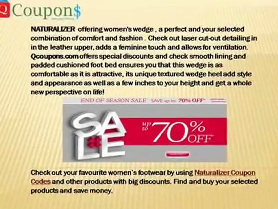 Naturalizer Coupon Codes