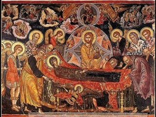 "ΘΕΑΡΧΙΩ ΝΕΥΜΑΤΙ"  ΒΟΥΓΙΟΥΚΛΗΣ ΑΘΑΝΑΣΙΟΣ ΔΟΞΑΣΤΙΚΟ ΤΟΥ ΕΣΠΕΡΙΝΟΥ ΤΗΣ ΕΟΡΤΗΣ ΤΗΣ ΚΟΙΜΗΣΕΩΣ ΤΗΣ ΘΕΟΤΟΚΟΥ