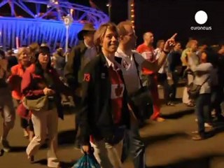 Londres: Espectadores y voluntarios encantados