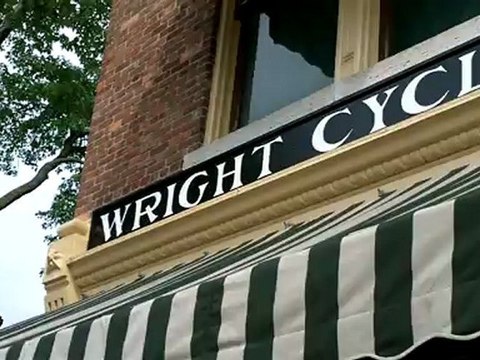 Wright Cycle Co. - This was the shop where the Wright Brothers worked to build the first airplane! Now located at Greenfield Village, Dearborn, Michigan.