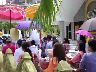 thai monk ceremony in Wat Tham Sua ( krabi )