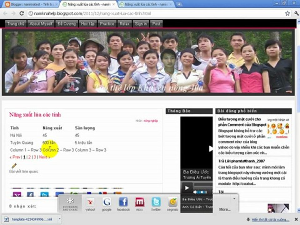 Hướng dẫn phân trang cho bảng trong Blog Spot - YouTube