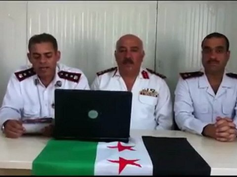 Syria فري برس انشقاق العميد علاء الدين الرجب العقيد محمدالعوض27 07 2012 Syria