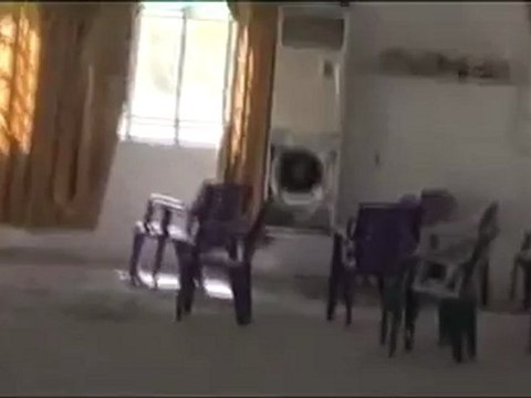 Syria فري برس درعا الحراك اثار القصف الصاروخي على المنازل 26 7 2012 Daraa