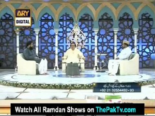 Faizan-e-Ramzan By Ary Digital - 28th July 2012 (Seher) Part 1