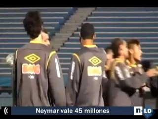 Neymar entrena con el Santos en pleno proceso de negociación