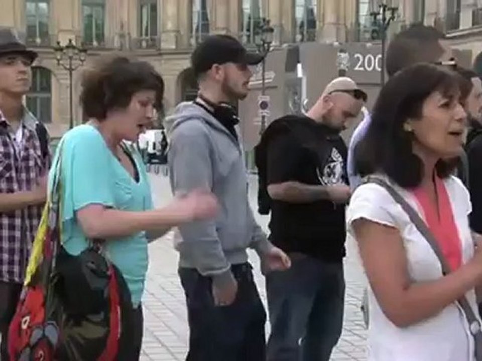 Manifestación en París para la liberación del activista propalestino(200712)