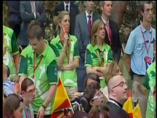 El Papa Benedicto XVI visita una fundación de discapacitados