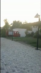 Φωτιά σε όχημα στο πάρκινγκ του μετρό2