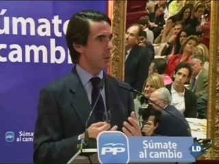 Aznar, sobre Rubalcaba: "Ha decidido dimitir de candidato"