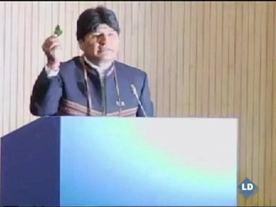 Morales defiende el consumo de la hoja de coca
