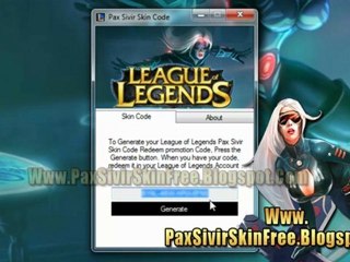League of Legends Pax Sivir Skin Code Free Giveaway