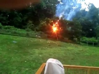 Explosion d'une ligne à haute tension