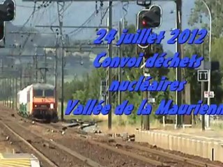 Convoi de déchets nucléaires en Maurienne.