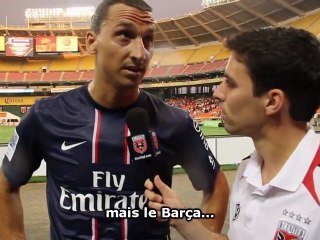 La réaction d'Ibrahimovic après son premier but avec le PSG !