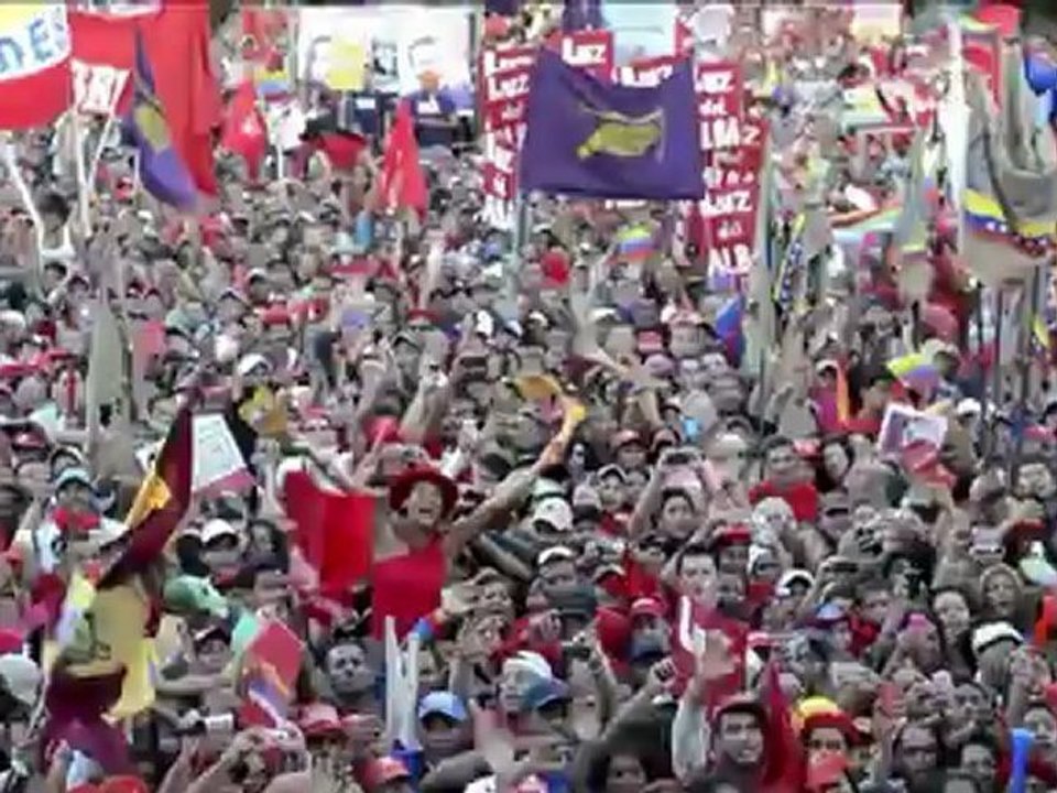 Venezuelans sing 'happy birthday' to Hugo Chavez