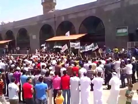 Syria فري برس درعا ابطع جمعة انتفاضة العاصمتين 27 7 2012 Daraa