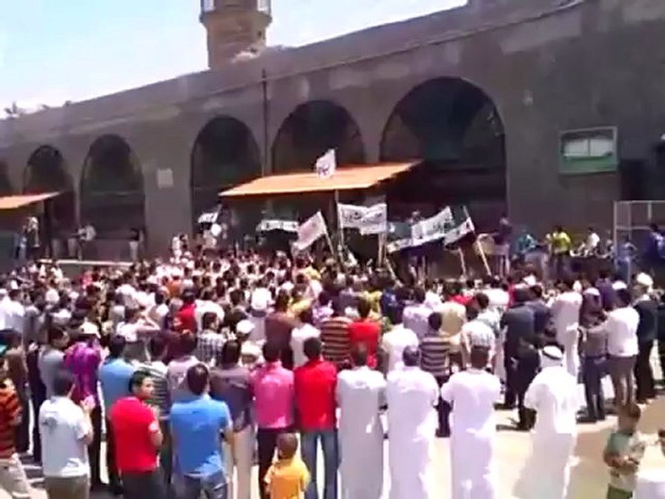 Syria فري برس  درعا ابطع جمعة انتفاضة العاصمتين 27 7 2012 Daraa