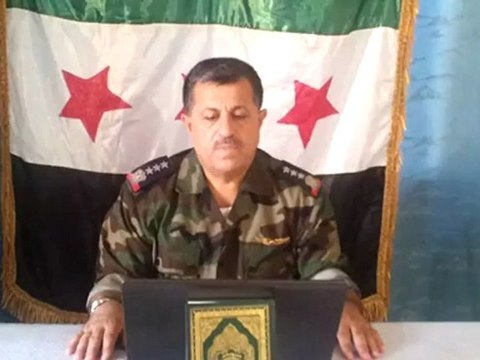 Syria فري برس إنشقاق العميد الطيار الركن محمود جمال علي نعناع26 7 2012 Syria