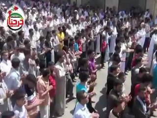 Syria فري برس ادلب جرجناز جمعة انتفاضة العاصمتين   قاشوش جرجناز رائد الحامض 27 7 2012 Idlib