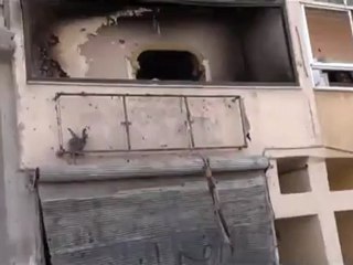 Syria فري برس حلب  حي الصاخور  آثار القصف والدمار  27 7 2012 ج1 Aleppo