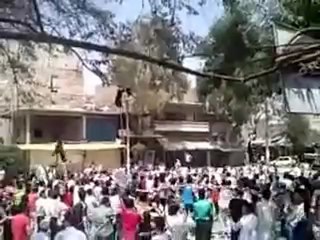Syria فري برس حلب الهلك مظاهرة جمعة انتفاضة العاصمتين  27 7 2012 Aleppo