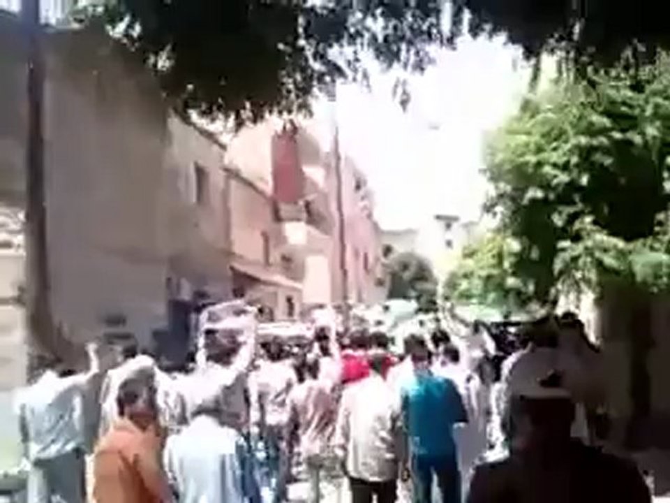 Syria فري برس حلب الشيخ فارس  مظاهرة جمعة انتفاضة العاصمتين  27 7 2012  ج1 Aleppo