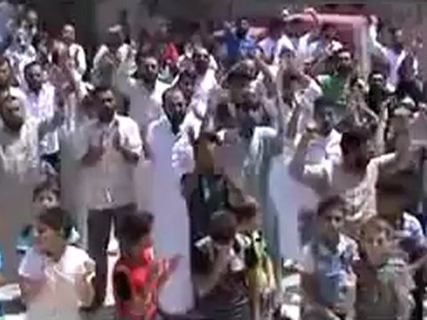 Syria فري برس ادلب التمانعة جمعة انتفاضة العاصمتين 27 7 2012 Idlib