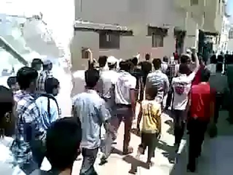 Syria فري برس مدينة إدلب مظاهرة جمعة انتفاضة العاصمتين27 7 2012 Idlib