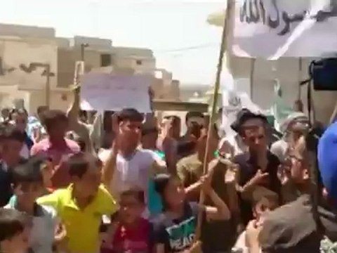 Syria فري برس ;كللي ادلب جمعة انتفاضة العاصمتين 27 7 2012 Idlib