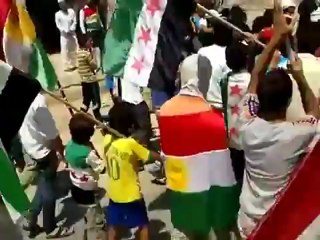 Syria فري برس  الحسكه قامشلوحي الكورنيش جمعة انتفاضة العاصمتين 27 7 2012