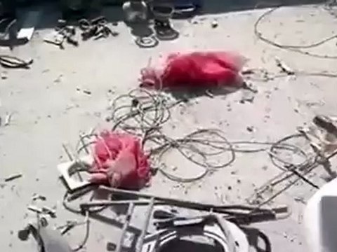 Syria فري برس درعا خربة غزالة آثار الدمار الذي خلفه القصف المدفعي الاثنين 23 7 2012 جـ2 Daraa