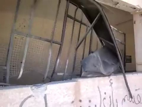 Syria فري برس درعا خربة غزالة آثار قصف الطيران 21 7 2012 ج1 Daraa