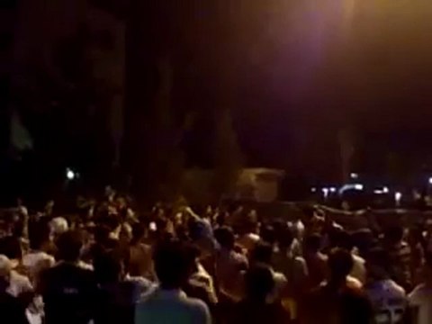 Syria فري برس حلب مساكن هنانو مظاهرة للشهيد محمد ربيع ابراهيم26 7 2012 ج1 Aleppo