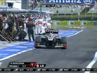 Unkarin GP 2012: Kimi Räikkönen nousee toiseksi!