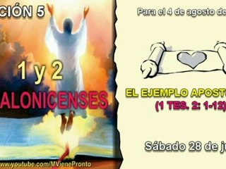 LECCIÓN 5 - SÁBADO 28 DE JULIO 2012 - ESTUDIO ESTA SEMANA