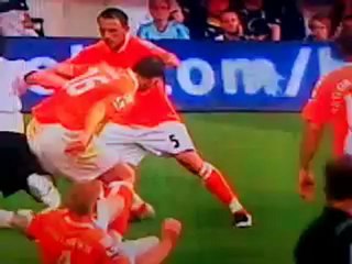 gareth bale injury againts blackpool